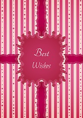 Image showing motivation retro best wishes sticker