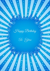 Image showing Decorative birthday label