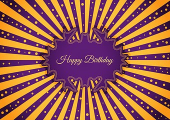 Image showing Decorative birthday label