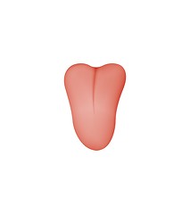 Image showing red human tongue