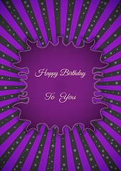 Image showing Decorative birthday label