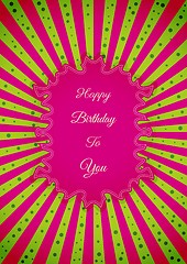 Image showing Decorative birthday label