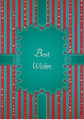 Image showing motivation retro best wishes sticker