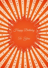 Image showing Decorative birthday label