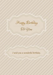 Image showing Decorative birthday label