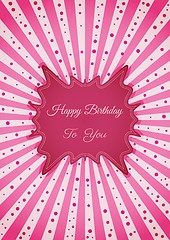 Image showing Decorative birthday label