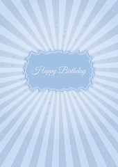 Image showing Decorative birthday label