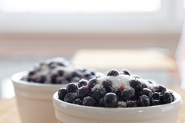 Image showing bowl of  blueberries