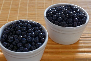 Image showing bowl of  blueberries