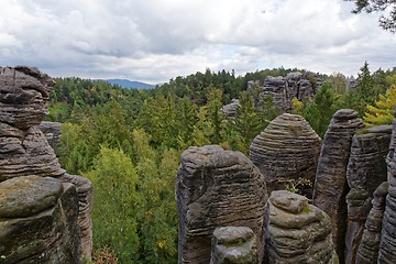 Image showing sandstone rocks - Prachovske skaly (Prachov Rocks)