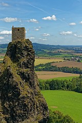 Image showing Ruins of medieval gothic castle Trosky