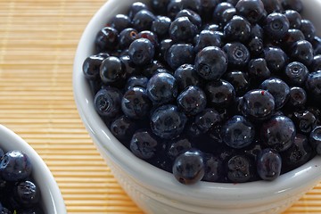 Image showing bowl of  blueberries