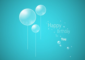 Image showing celebration card with wish of happy birthday