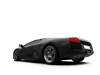 Image showing Ferrari isolated back view