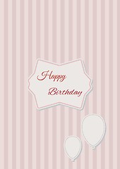 Image showing Decorative birthday label