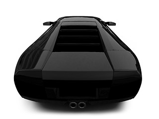 Image showing Ferrari isolated back view