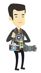 Image showing Photographer taking photo vector illustration.