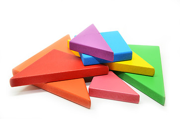 Image showing Chinese art of tangram puzzles