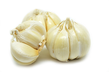 Image showing Garlic isolated on white