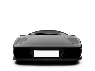 Image showing Ferrari isolated front view