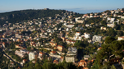 Image showing Panoramic view of sea port of City of Nice