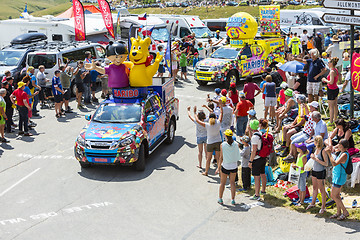 Image showing Haribo Caravan in Alps - Tour de France 2015