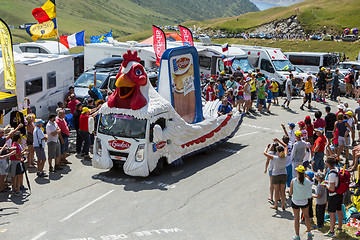 Image showing Le Gaulois Vehicle in Alps - Tour de France 2015