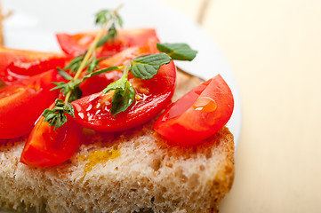 Image showing Italian tomato bruschetta