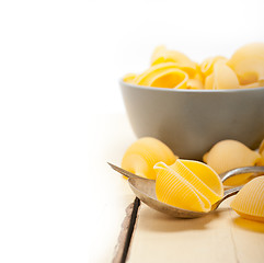 Image showing Italian snail lumaconi pasta 