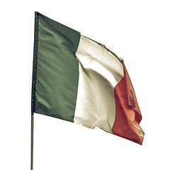 Image showing Vintage looking Italian flag