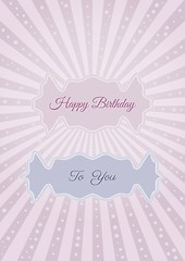 Image showing Decorative birthday label