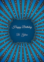 Image showing Decorative birthday label