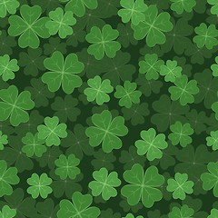 Image showing seamless pattern illustration with clover