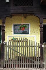 Image showing Detail of old wooden farmhouse