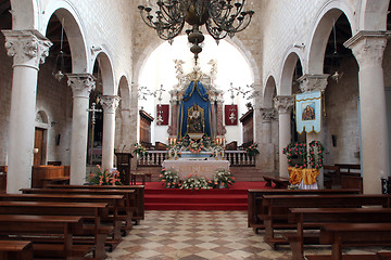 Image showing Altar in the Church of Assumption of the Blessed Virgin Mary in Pag