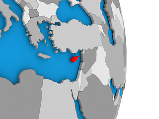 Image showing Cyprus on globe