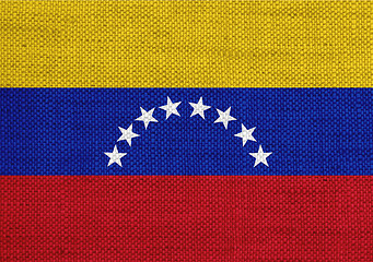 Image showing Textured flag of Venezuela in nice colors