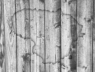 Image showing Map of Lithuania on weathered wood