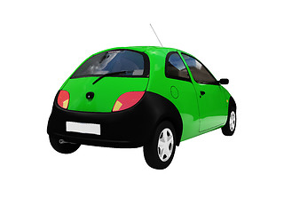 Image showing isolated smarty car back view