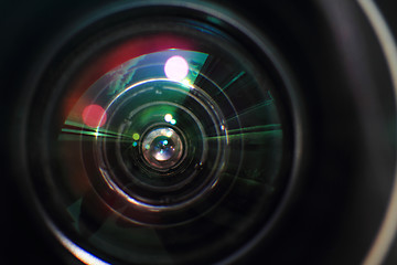 Image showing photo camera lens background