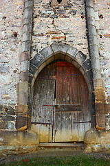 Image showing entrance of old abandoned castle