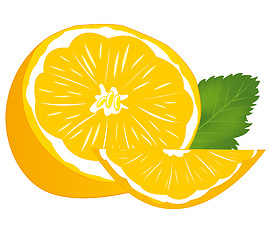 Image showing Ripe fruit tangerine