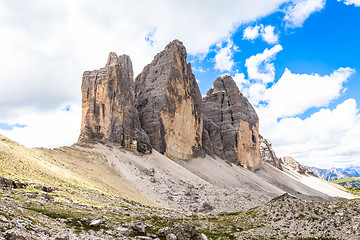 Image showing Landmark of Dolomites - Tre Cime di Lavaredo