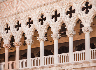 Image showing Venice, Italy - Columns perspective