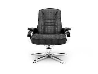 Image showing Leather armchair for chief and boss