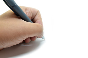 Image showing Hand writing isolated