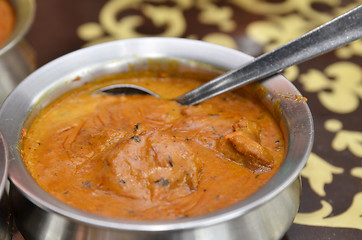 Image showing Bowl of indian mutton curry