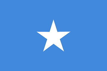 Image showing Colored flag of Somalia