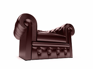 Image showing Leather royal armchair
