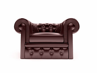 Image showing Leather royal armchair